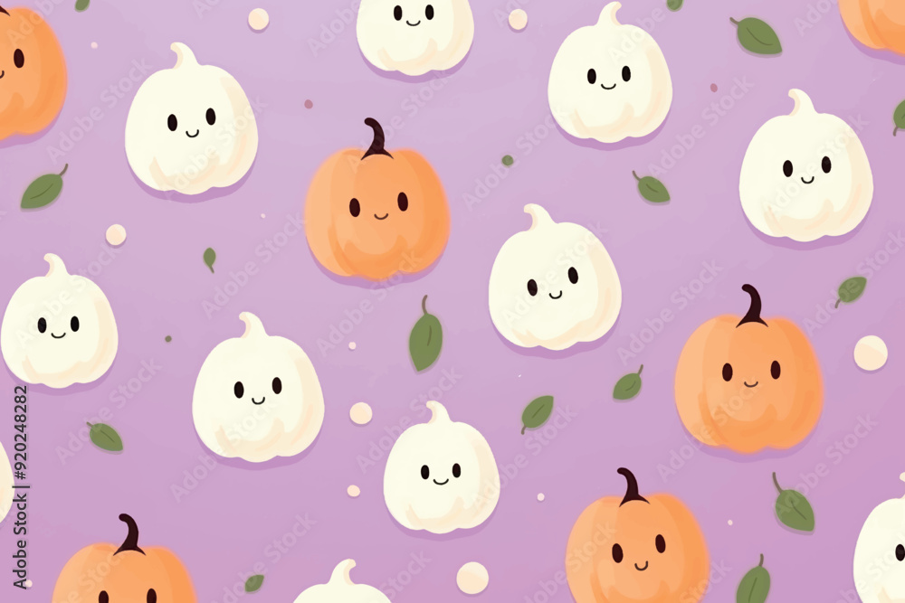Cute Halloween pumpkin pattern Cute Halloween pumpkin pattern