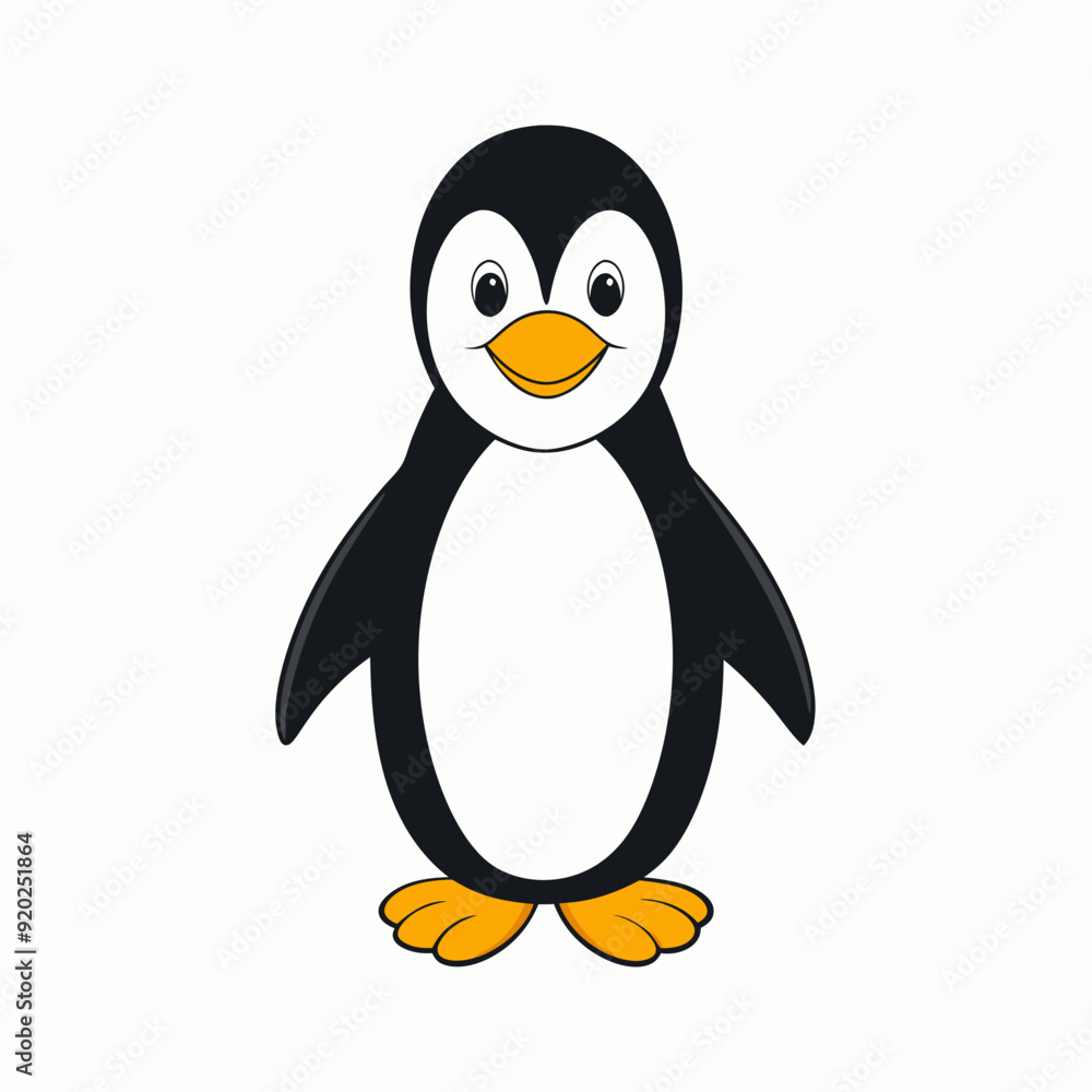 Obraz premium Penguin vector art Illustration 