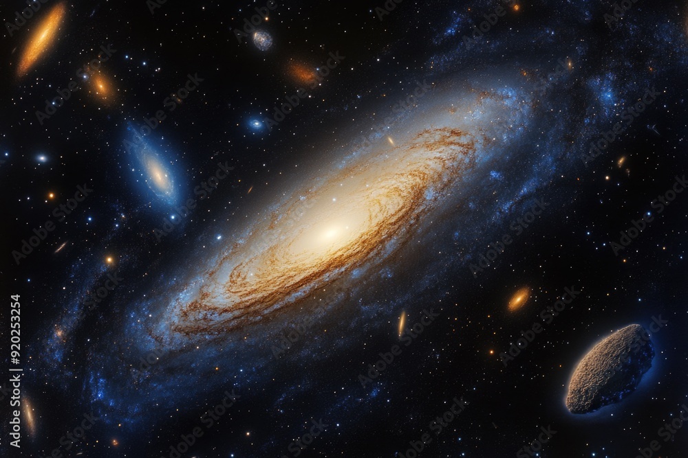 Spiral Galaxy in Sky Spiral Galaxy in Sky