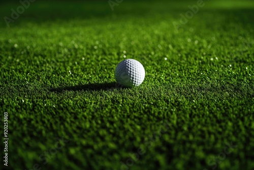 Golf Ball on Lush Green Field