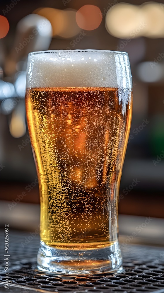 custom made wallpaper toronto digitalFrosty Beer Glass with Bubbly Golden Liquid and Foamy Head Perfect for Refreshing Drink