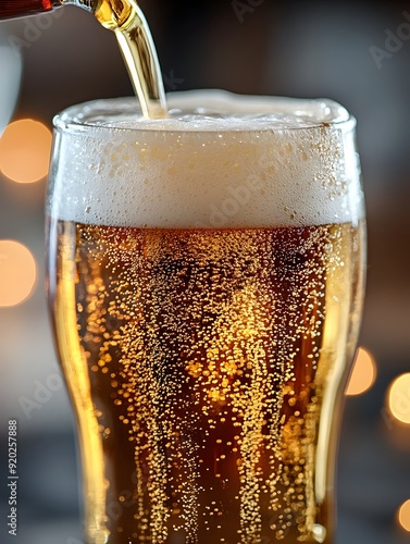 Wallpaper Mural Pouring a Refreshing Glass of Golden  Bubbly Beer for a Relaxing  Satisfying Drinking Experience Torontodigital.ca