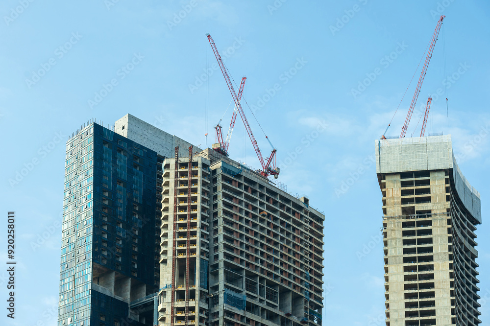 Fototapeta premium Concept city background