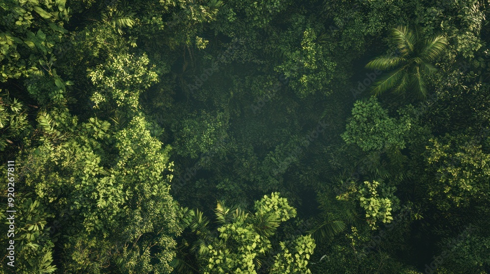 Aerial View of Lush Rainforest Canopy Aerial View of Lush Rainforest Canopy