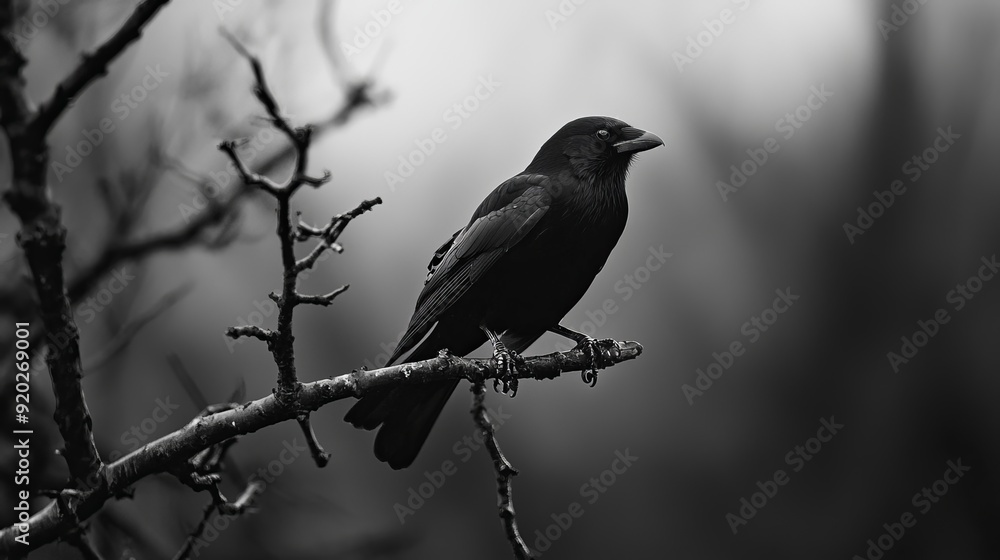 bird perching on a tree branch, backdrop softly blurred bird perching on a tree branch, backdrop softly blurred