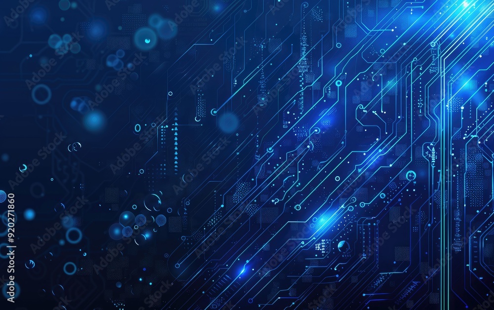 Obraz premium Abstract Digital Network Circuit Board