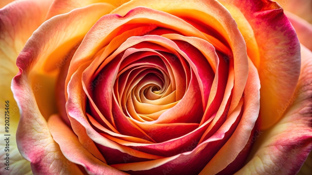 Close-up rose flower with large pistils Close-up rose flower with large pistils