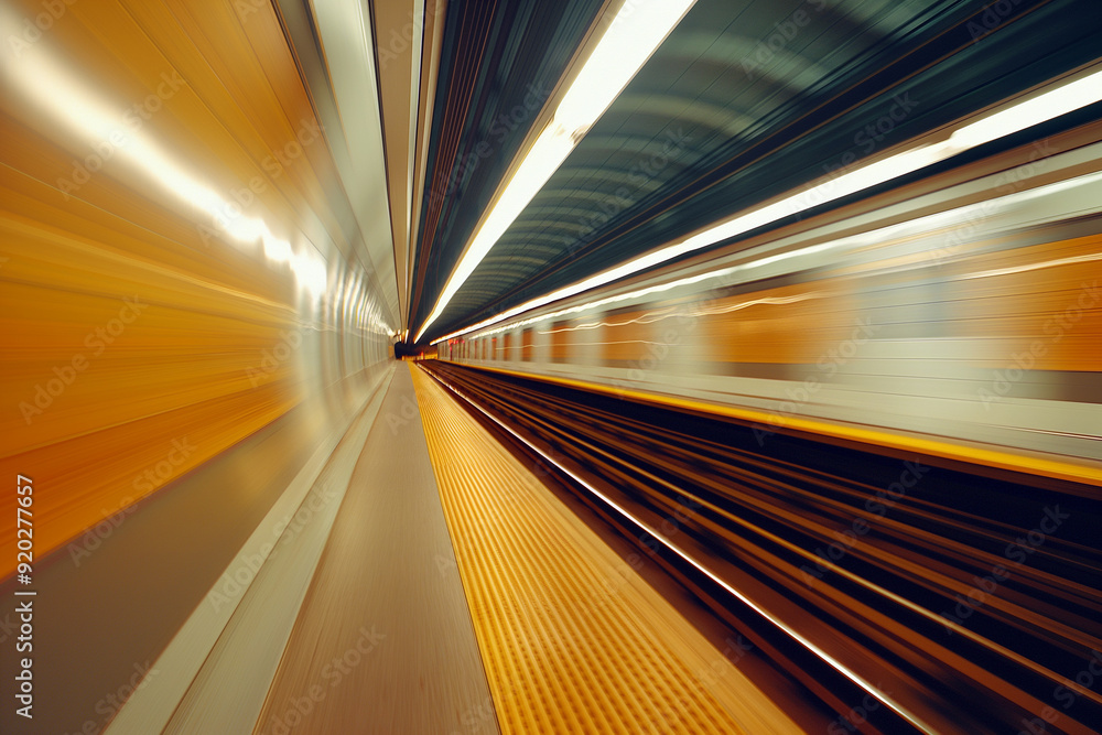 speeding elevated commuter trains in the city speeding elevated commuter trains in the city