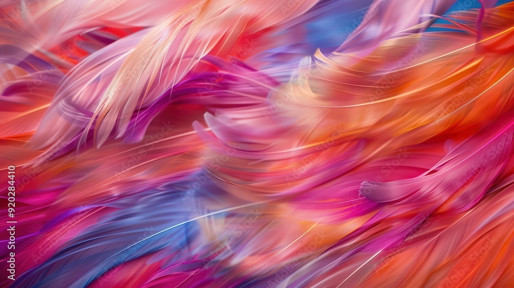 Swirling colors blend harmoniously to create a vibrant abstract artwork showcasing texture and movement Swirling colors blend harmoniously to create a vibrant abstract artwork showcasing texture and movement