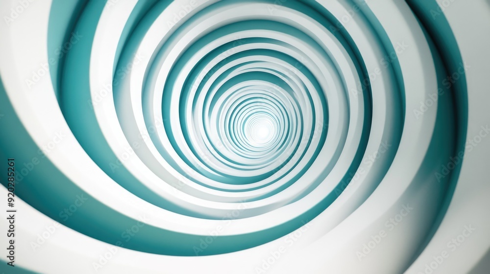 White and Blue Spiral Design White and Blue Spiral Design