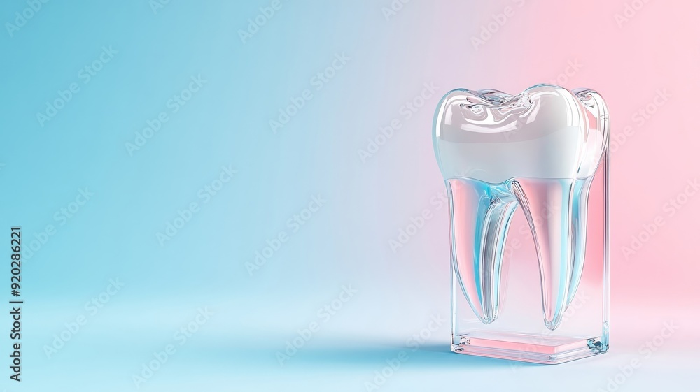 Stylized illustration of transparent dental model with bold lines. Stylized illustration of transparent dental model with bold lines.
