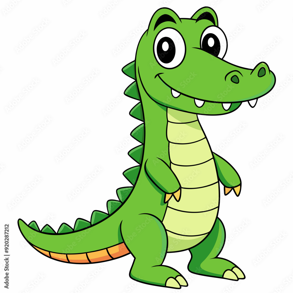 Fototapeta premium Crocodile art vector illustration