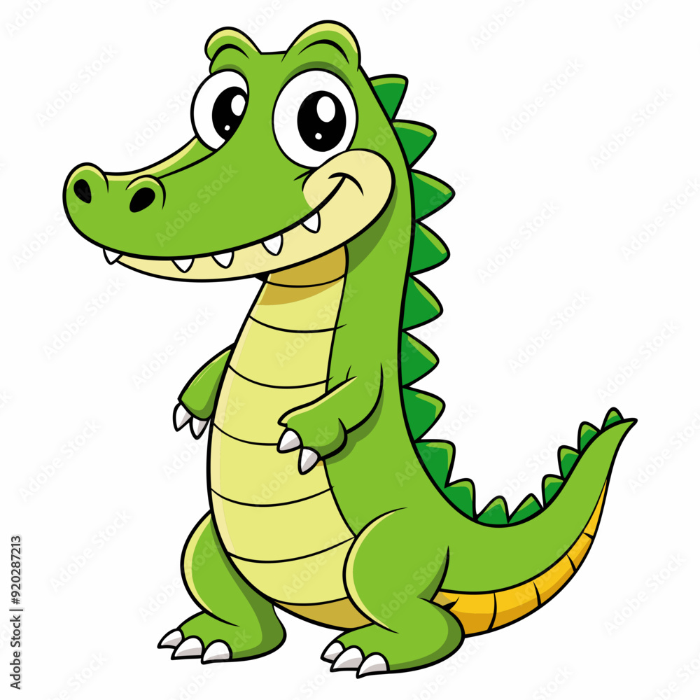 Fototapeta premium Crocodile art vector illustration