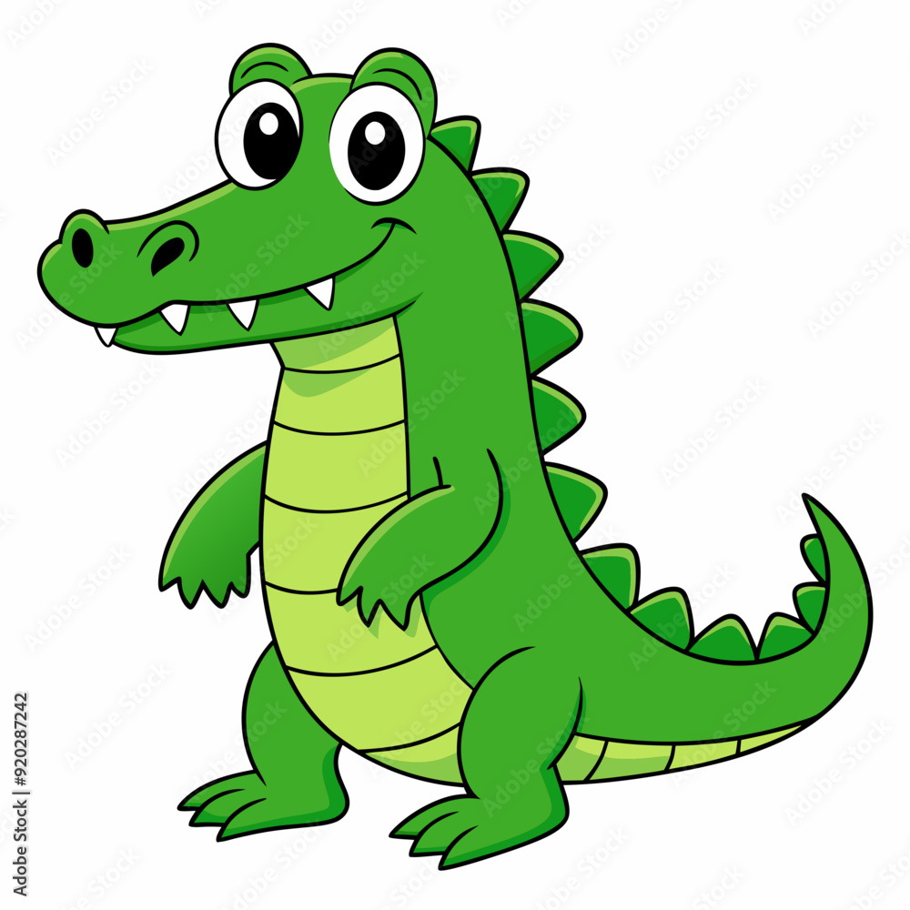 Fototapeta premium Crocodile art vector illustration