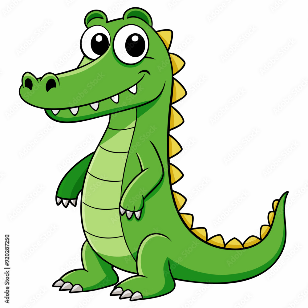 Fototapeta premium Crocodile art vector illustration