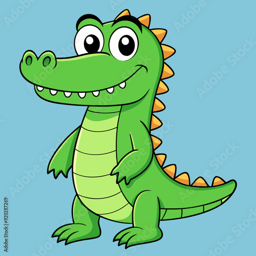 Crocodile art vector illustration