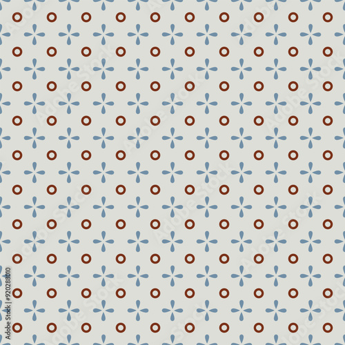 Seamless geometric ornamental vector pattern. Abstract background. Perfect for textile print.