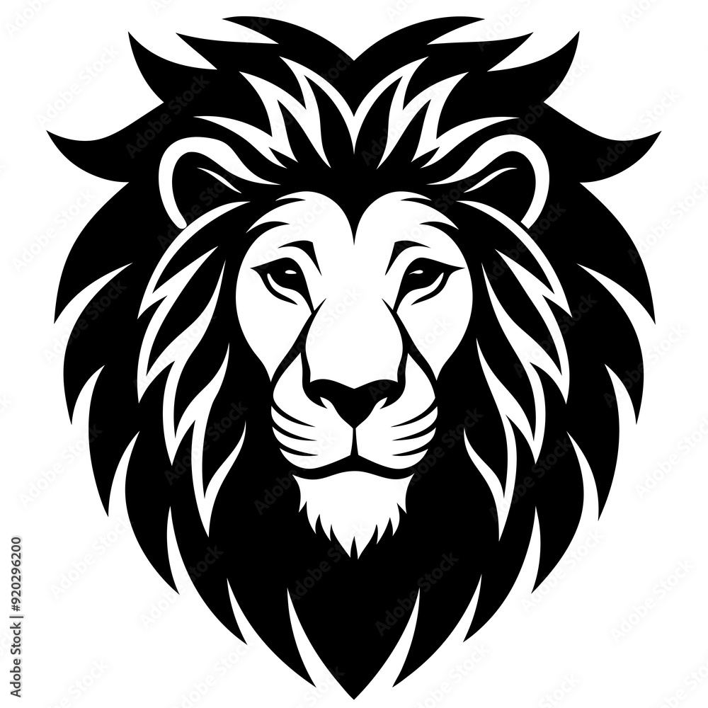 Lion head icon silhouette vector art illustration
Lion head icon silhouette vector art illustration