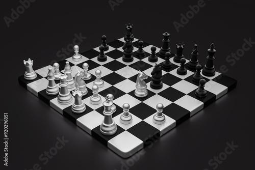 Chess pieces arranged on a chessboard are like employees in an organization or company..