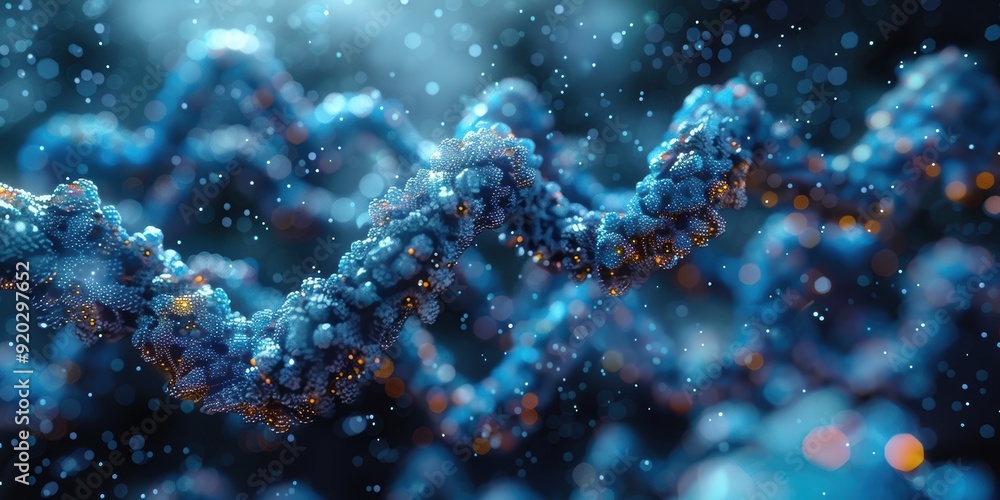 Abstract DNA Structure with Bokeh Abstract DNA Structure with Bokeh