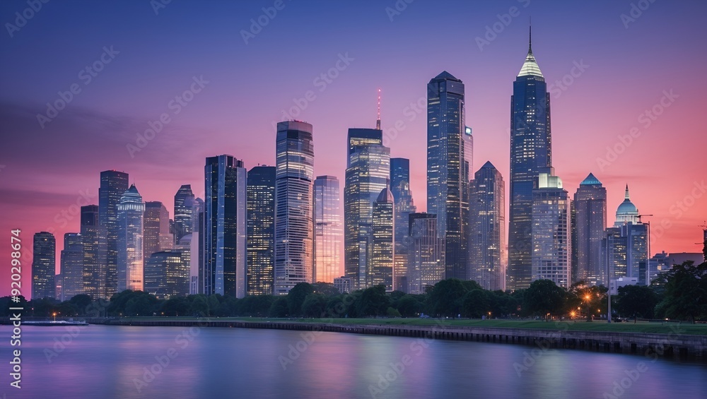 Fototapeta premium city skyline