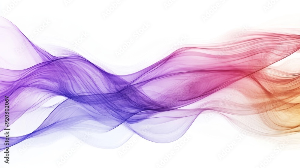 Abstract Art with Flowing Lines and Waves in Various Colors on White Background, Ideal for Creative Projects and Designs Generative AI Abstract Art with Flowing Lines and Waves in Various Colors on White Background, Ideal for Creative Projects and Designs Generative AI