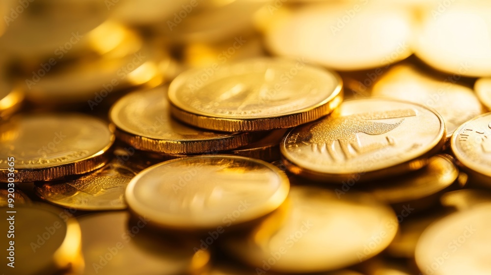 Abstract Background of Gold Coins for Financial or Wealth Concepts Generative AI Abstract Background of Gold Coins for Financial or Wealth Concepts Generative AI