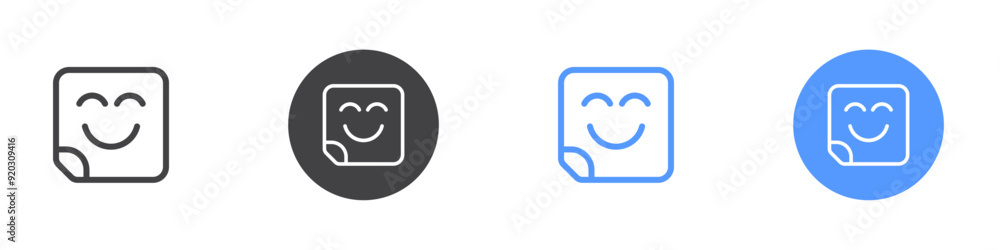 Sticker icon Logo symbol outline set Sticker icon Logo symbol outline set