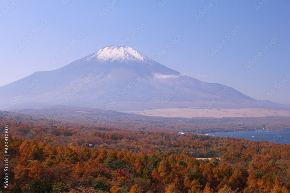 山中湖村 パノラマ台から見た富士山 山中湖村 パノラマ台から見た富士山