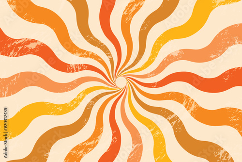 Abstract summer background. Retro sun design. Vector illustration