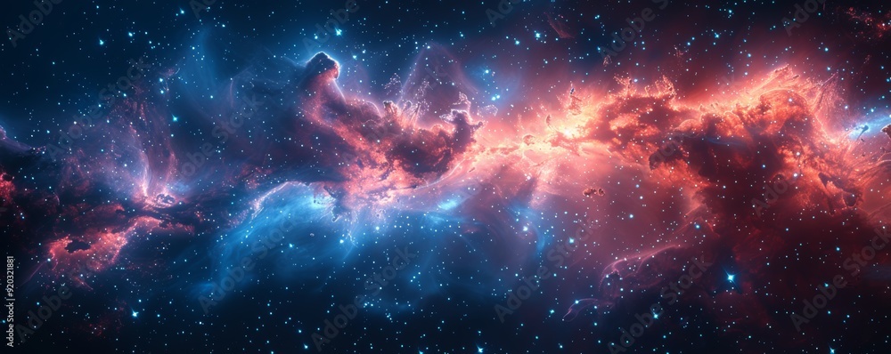 Fototapeta premium Captivating Cosmic ASMR Studio Soothing Sounds of the Ethereal Universe