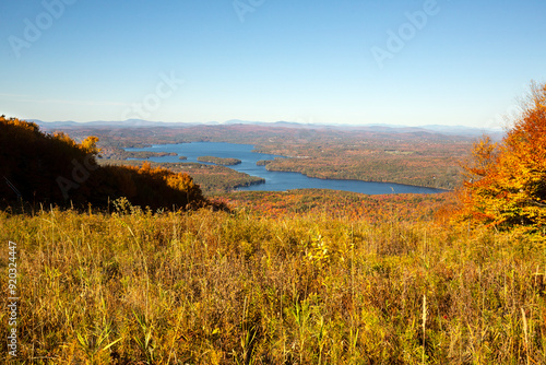 View of Lake Sunapee from an overlook on Mount Sunapee.