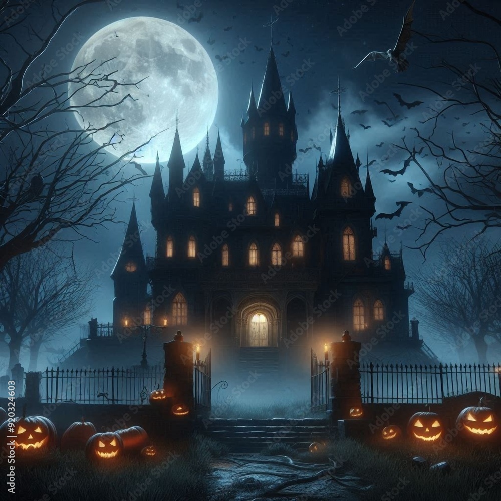 Whispers in the Dark, A Halloween Pumpkin Tale, AI generated Whispers in the Dark, A Halloween Pumpkin Tale, AI generated