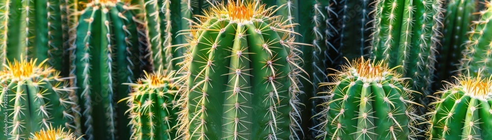 A vibrant collection of green cacti showcasing unique shapes and spiky details, adding texture and natural beauty to any space. A vibrant collection of green cacti showcasing unique shapes and spiky details, adding texture and natural beauty to any space.