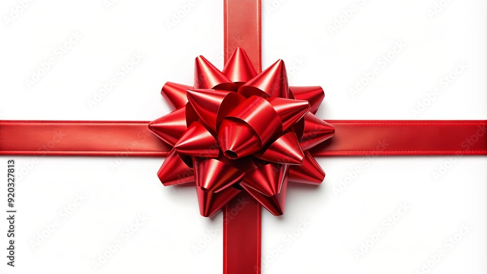 Red gift bow isolated on background, red, gift, bow, ribbon, celebration, holiday, present, surprise, decoration, festive Red gift bow isolated on background, red, gift, bow, ribbon, celebration, holiday, present, surprise, decoration, festive