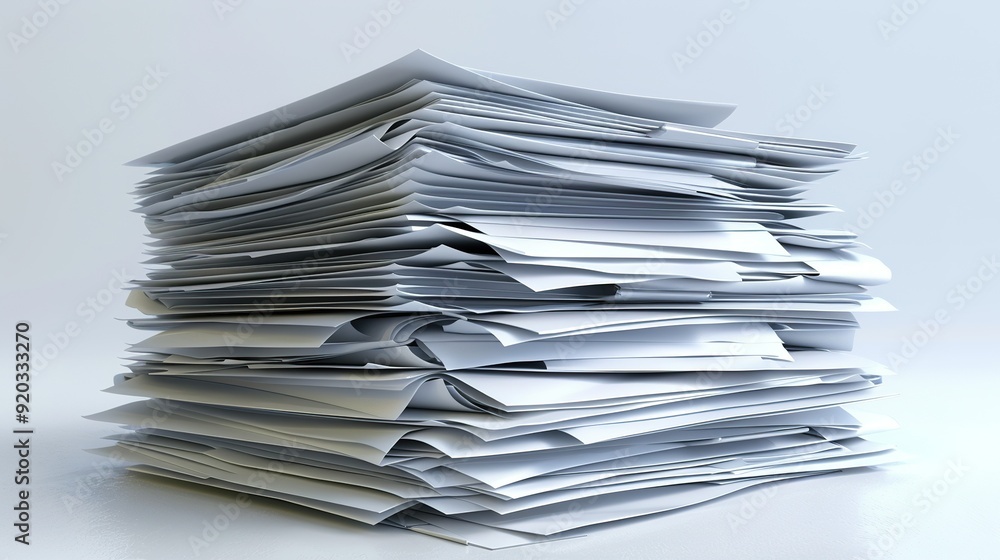 Stack of Business Documents and Papers Stack of Business Documents and Papers