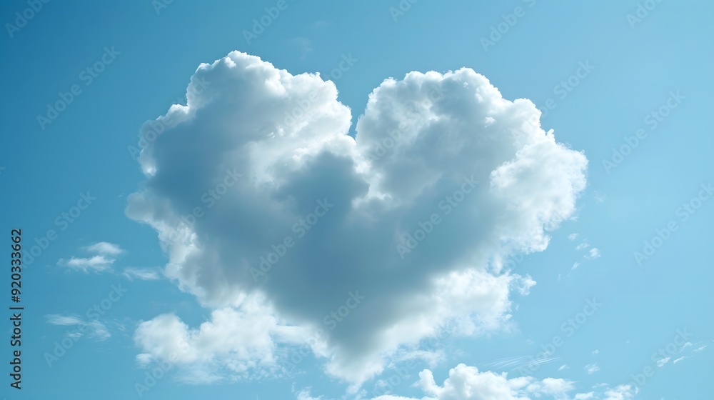 Cloud Shaped Like Heart: A fluffy cloud in the shape of a heart drifting across the sky.
Cloud Shaped Like Heart: A fluffy cloud in the shape of a heart drifting across the sky.