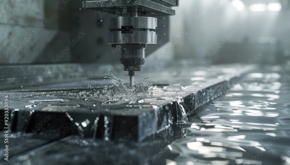 The CNC Machine Cutting Metal realistic photo --ar 7:4 Job ID: 11accfa3-3342-4a5c-9dcb-04f809dfb4cd The CNC Machine Cutting Metal realistic photo --ar 7:4 Job ID: 11accfa3-3342-4a5c-9dcb-04f809dfb4cd