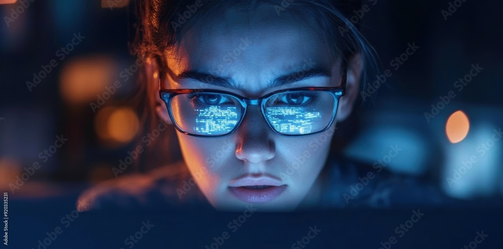 A person staring blankly at a computer screen, with fatigue, sleepiness, and mental fog depicted through blurry vision, illustrates the overwhelming effect of exhaustion and cognitive strain. A person staring blankly at a computer screen, with fatigue, sleepiness, and mental fog depicted through blurry vision, illustrates the overwhelming effect of exhaustion and cognitive strain.