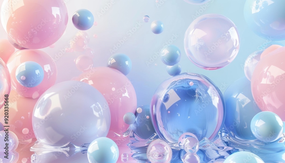 3D art background of pastel colored floating liquid globs, soap bubbles, and metaballs. realistic photo --ar 7:4 Job ID: 6bad5d36-1d72-4f3f-99d9-e258467cb618 3D art background of pastel colored floating liquid globs, soap bubbles, and metaballs. realistic photo --ar 7:4 Job ID: 6bad5d36-1d72-4f3f-99d9-e258467cb618