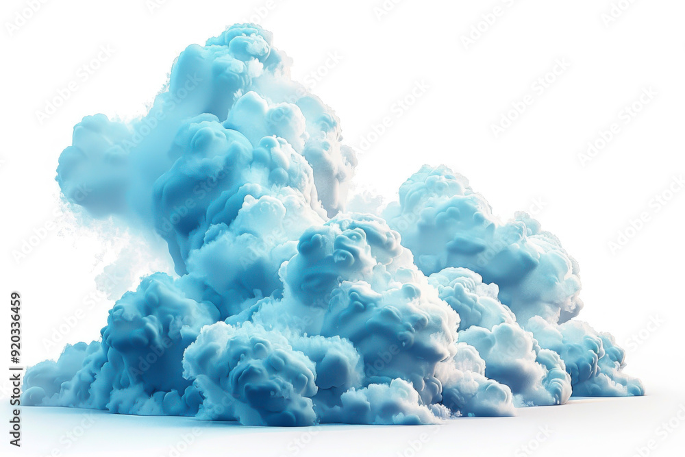A fluffy, soft cloud formation in a light blue tone, perfect for various nature-themed projects and backgrounds. A fluffy, soft cloud formation in a light blue tone, perfect for various nature-themed projects and backgrounds.