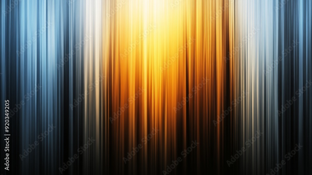 A vibrant abstract representation of light and color, blending warm and cool tones in vertical streaks. A vibrant abstract representation of light and color, blending warm and cool tones in vertical streaks.