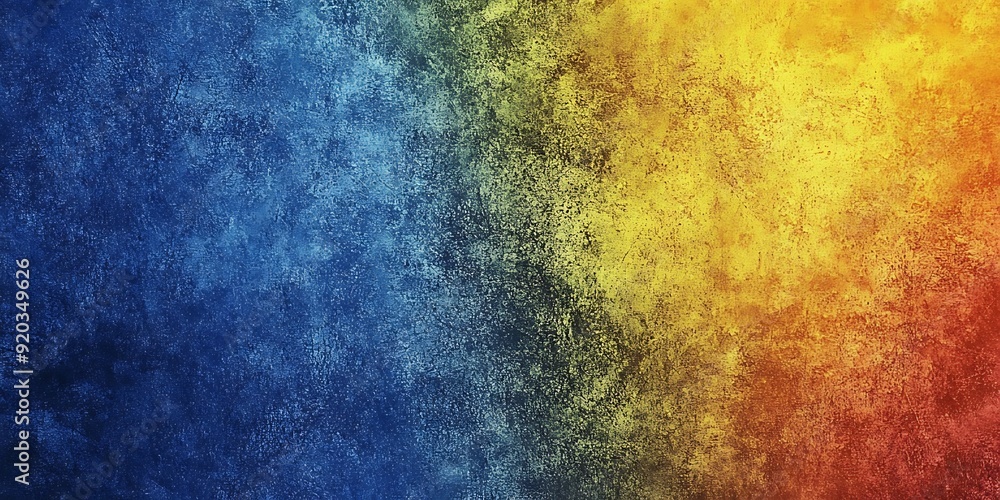 Obraz premium This abstract art piece showcases a vibrant gradient with warm red and yellow