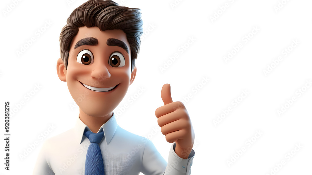 A cheerful animated character giving a thumbs-up, conveying positivity and encouragement. A cheerful animated character giving a thumbs-up, conveying positivity and encouragement.