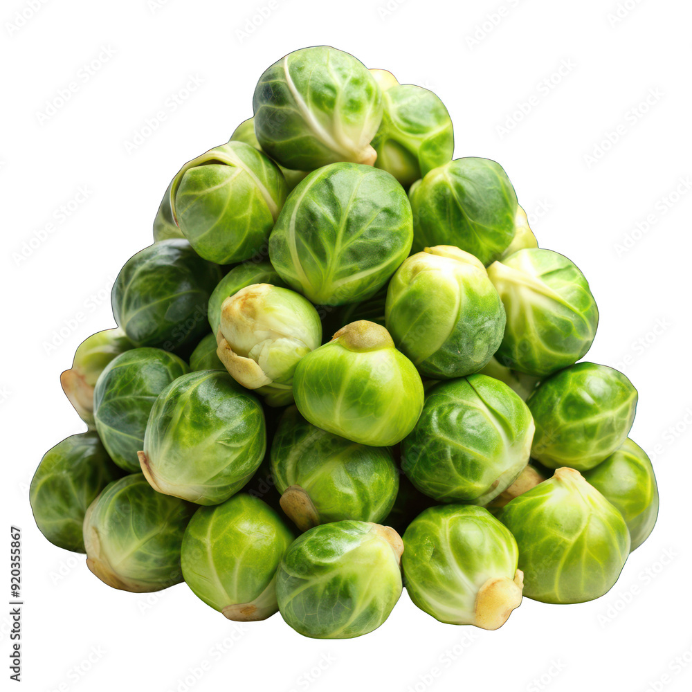 Pile of brussel sprouts isolated on transparent background Pile of brussel sprouts isolated on transparent background