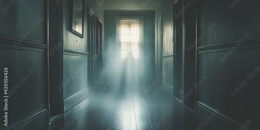 Creepy Character Screaming Covered in Spiderwebs Creepy Character Screaming Covered in Spiderwebs