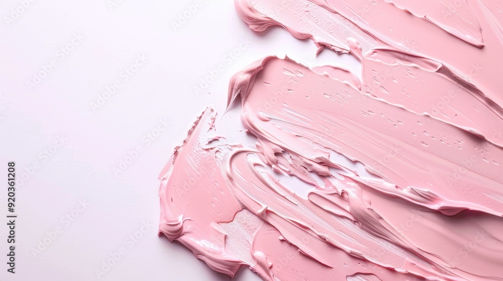 Cosmetic Smear of Cream Gel Texture on White Background Cosmetic Smear of Cream Gel Texture on White Background