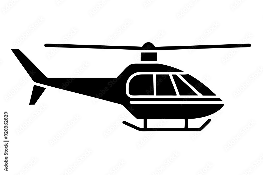 helicopter silhouette vector illustration helicopter silhouette vector illustration