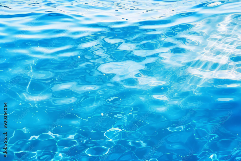 Processed collage of blue water waves texture in sunlight. Background for banner, backdrop Processed collage of blue water waves texture in sunlight. Background for banner, backdrop