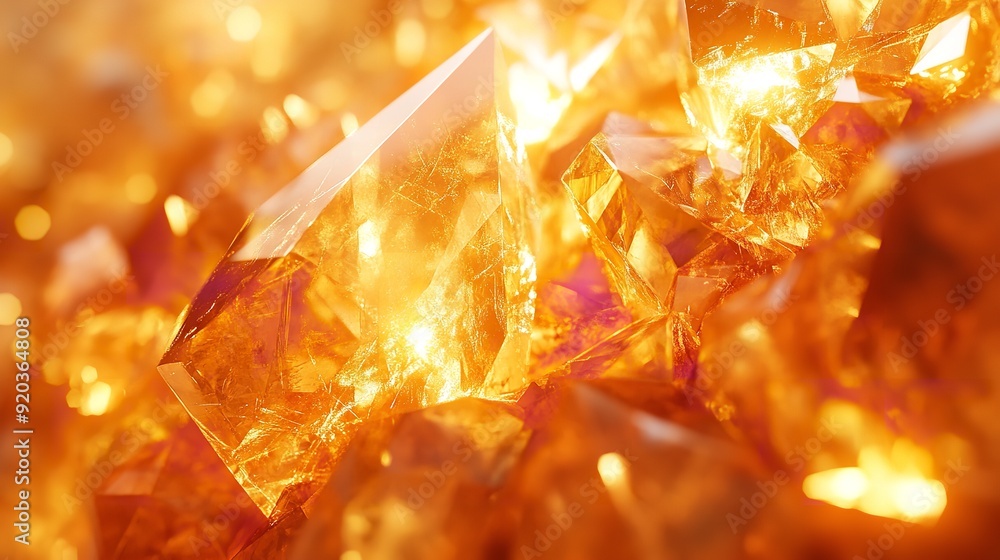 Background, fragments of golden amber. AI generated Background, fragments of golden amber. AI generated